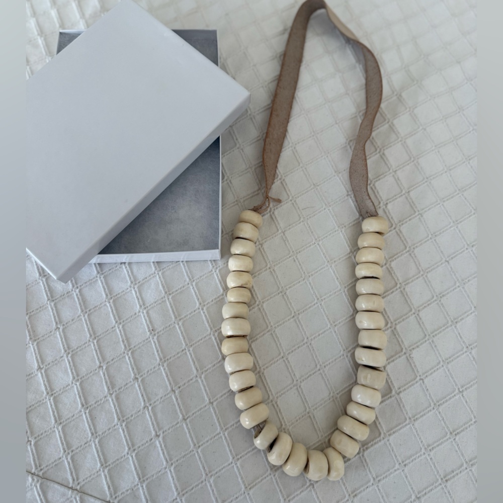 Cream Beaded Necklace